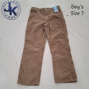 J. Khaki Corduroy Pants Boys Size 7
